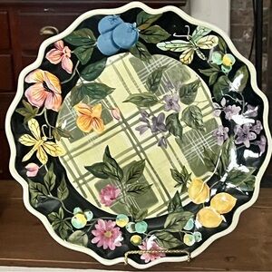 Tracy Porter Jardinere Chop Plate Round Platter New